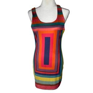 Dulce Carola Womens Large Multi Color Dress